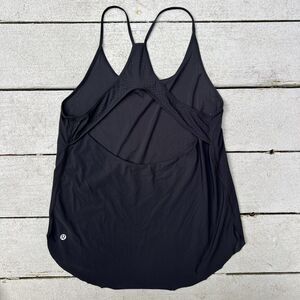 Lululemon Tank Top Cut Out Back Woman's Black-Size S